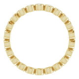Bezel-Set Eternity Band
