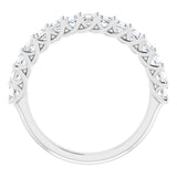 Platinum 1 1/8 CTW Natural Diamond Anniversary Band