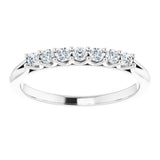 14K White 1/5 CTW Natural Diamond Anniversary Band