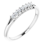 Platinum 1/6 CTW Natural Diamond Anniversary Band