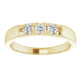 14K Yellow 1/3 CTW Natural Diamond Anniversary Band