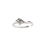 14K White The Unblossomed Rose® Ring Size 7