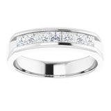 Platinum 9/10 CTW Natural Diamond Ring