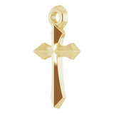 14K Yellow Cross 18