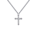 0.07 Ctw Cross Necklace