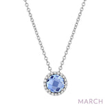 March Birthstone Necklace