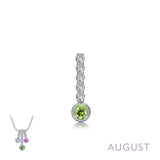 August Birthstone Love Pendant