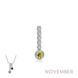 November Birthstone Love Pendant