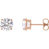 14K Rose 2  1/2 CTW Lab-Grown Diamond Stud Earrings