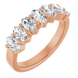 14K Rose 1 1/3 CTW Lab-Grown Diamond Anniversary Band