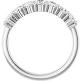 14K White 1 1/3 CTW Lab-Grown Diamond Anniversary Band