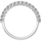 Platinum 1/2 CTW Lab-Grown Diamond Anniversary Band