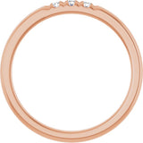 14K Rose 0.08 CTW Lab-Grown Diamond Anniversary Band