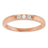 14K Rose 0.08 CTW Lab-Grown Diamond Anniversary Band