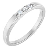 14K White 0.08 CTW Lab-Grown Diamond Anniversary Band