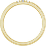 14K Yellow 0.08 CTW Lab-Grown Diamond Anniversary Band