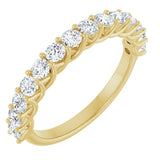 14K Yellow 7/8 CTW Natural Diamond Anniversary  Band