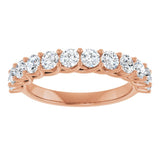 14K Rose 1 CTW Lab-Grown Diamond Anniversary Band