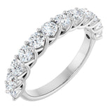 Platinum 1 CTW Lab-Grown Diamond Anniversary Band