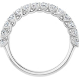 Platinum 7/8 CTW Lab-Grown Diamond Anniversary Band