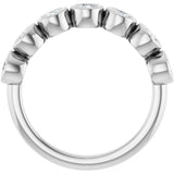 Platinum 5/8 CTW Lab-Grown Diamond  Anniversary Band