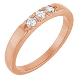 14K Rose 1/5 CTW Lab-Grown Diamond  Anniversary Band