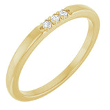 14K Yellow .05 CTW Lab-Grown Diamond  Anniversary Band