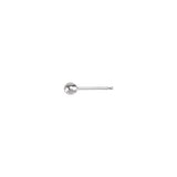 14K White 3 mm Ball Earring