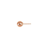 14K Rose 6 mm Ball Earring