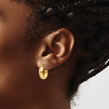 14k Polished 4.75mm Round Hoop Earrings